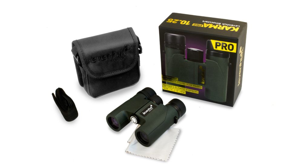 Levenhuk Karma PRO 10x25 Binoculars, Green 67696