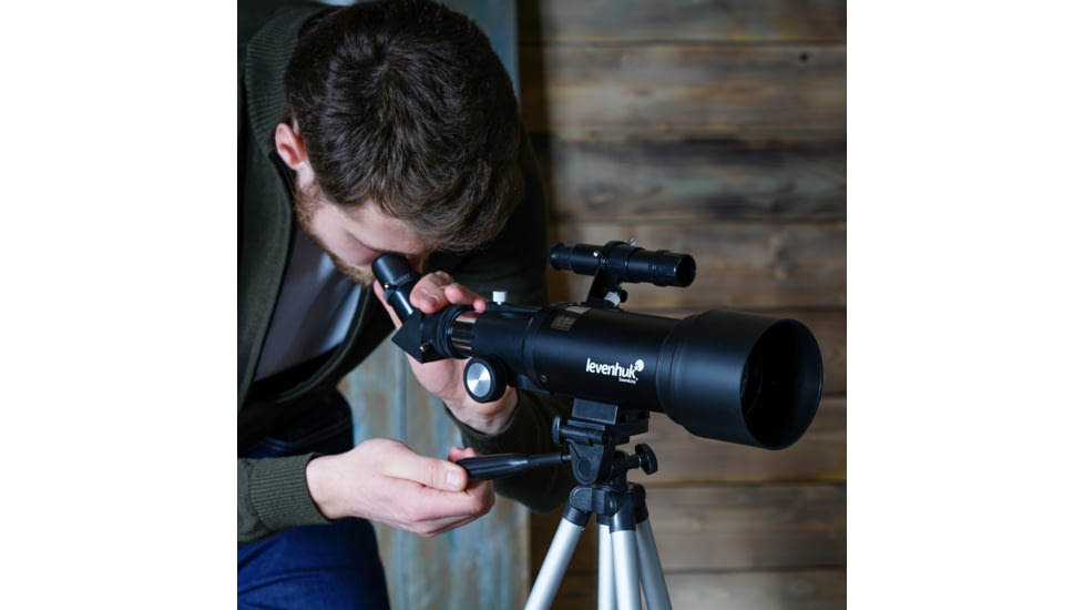 Levenhuk Skyline Travel 70 Telescope, Black, Large, 70818