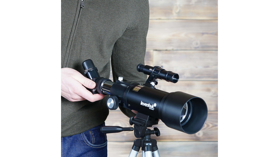 Levenhuk Skyline Travel 70 Telescope, Black, Large, 70818