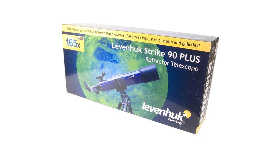 Levenhuk Strike 90 PLUS Refracting Telescope, Blue, Medium 65561