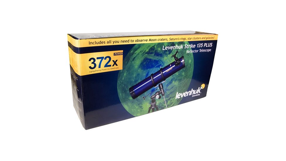 Levenhuk Strike PLUS Reflecting Telescope, Blue, Large 37361
