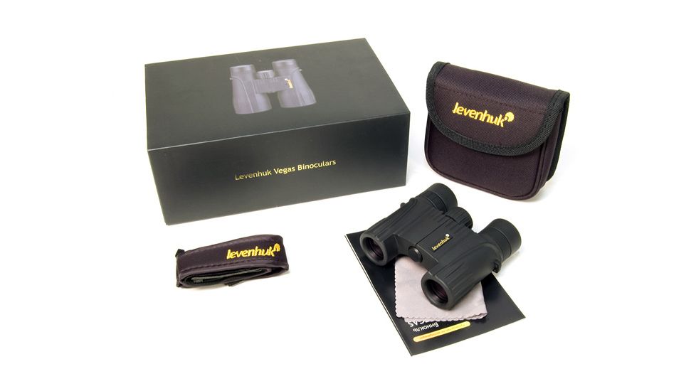 Levenhuk Vegas Binoculars, Black, Medium 29209