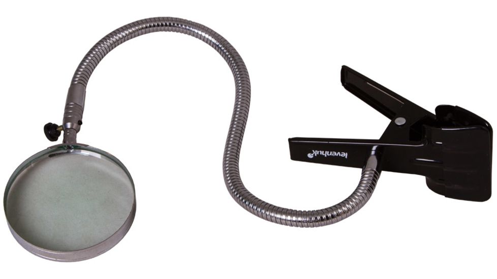 Levenhuk Zeno Desk D1 Magnifier, Black/Silver, Medium 70440