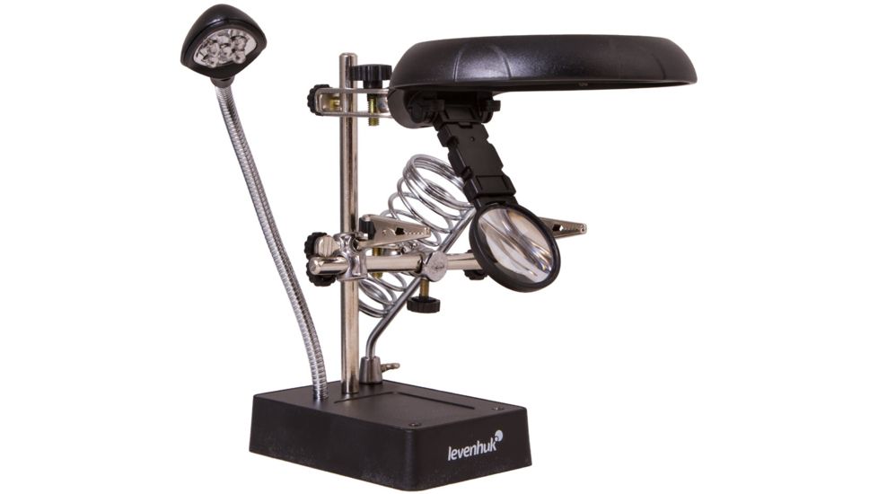 Levenhuk Zeno Desk D11 Magnifier, Black/Silver, Medium 70445