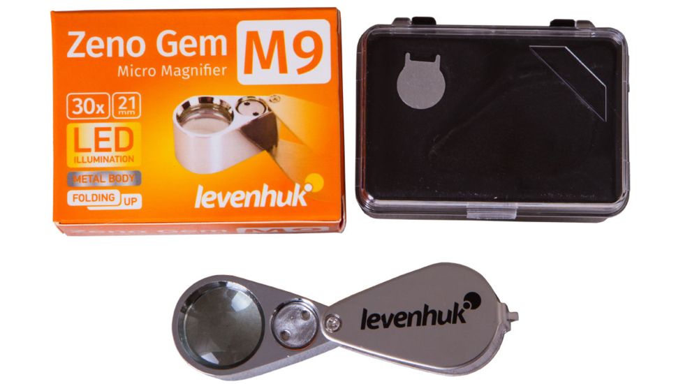 Levenhuk Zeno Gem M9 Magnifier, Silver, Small 70438