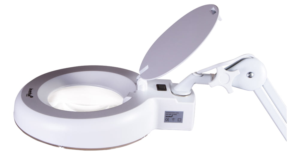 Levenhuk Zeno Lamp ZL17 LED Magnifier, White, Small, 74086