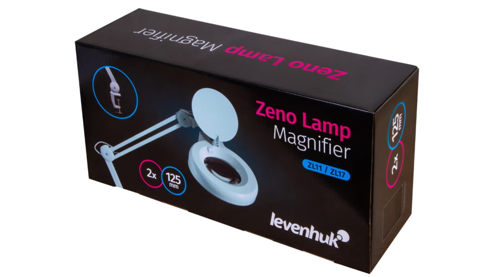 Levenhuk Zeno Lamp ZL17 LED Magnifier, White, Small, 74086