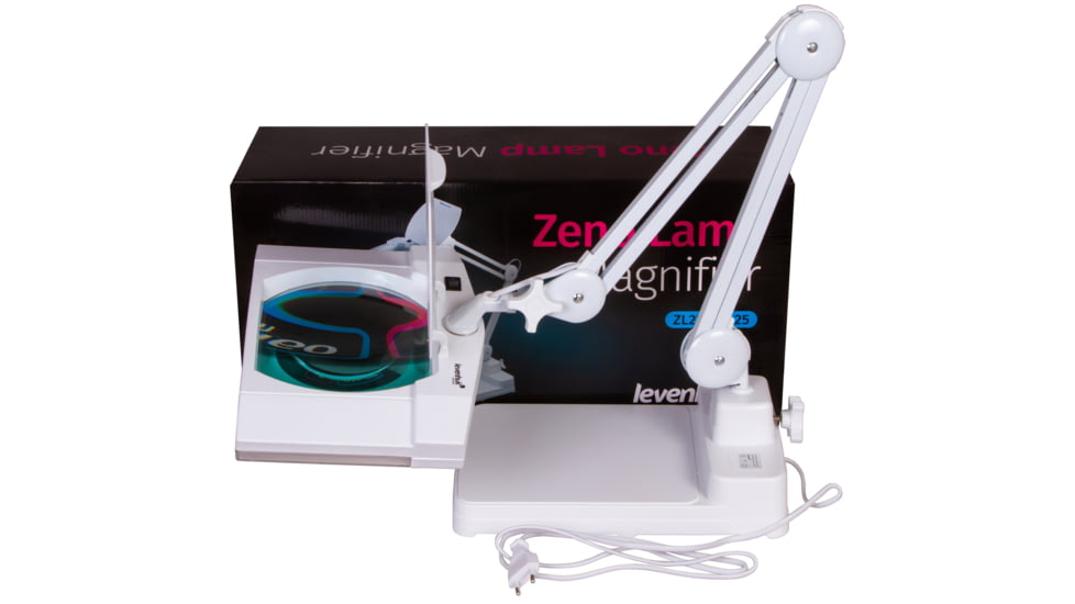 Levenhuk Zeno Lamp ZL25 LED Magnifier, White, Small, 74090