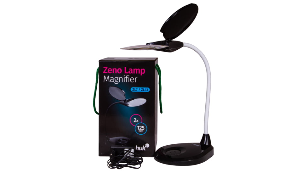 Levenhuk Zeno Lamp ZL7 Black Magnifier, Black, Small, 74081