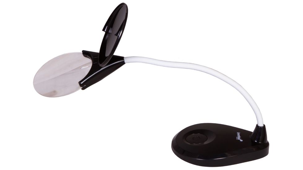 Levenhuk Zeno Lamp ZL7 Black Magnifier, Black, Small, 74081