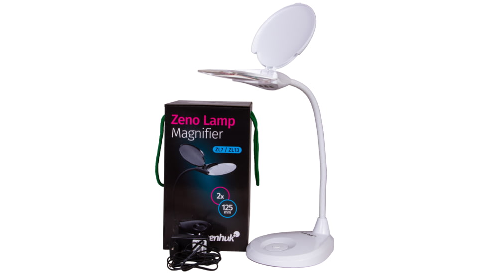 Levenhuk Zeno Lamp ZL7 White Magnifier, White, Small, 74080
