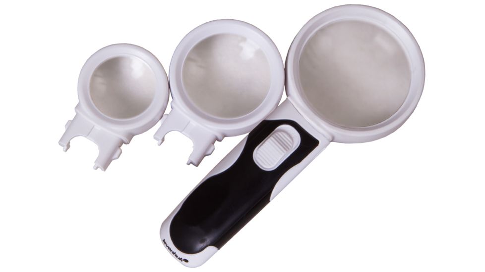 Levenhuk Zeno Multi ML9 3/10/16x Magnifier, White, Small, NSN N 72604