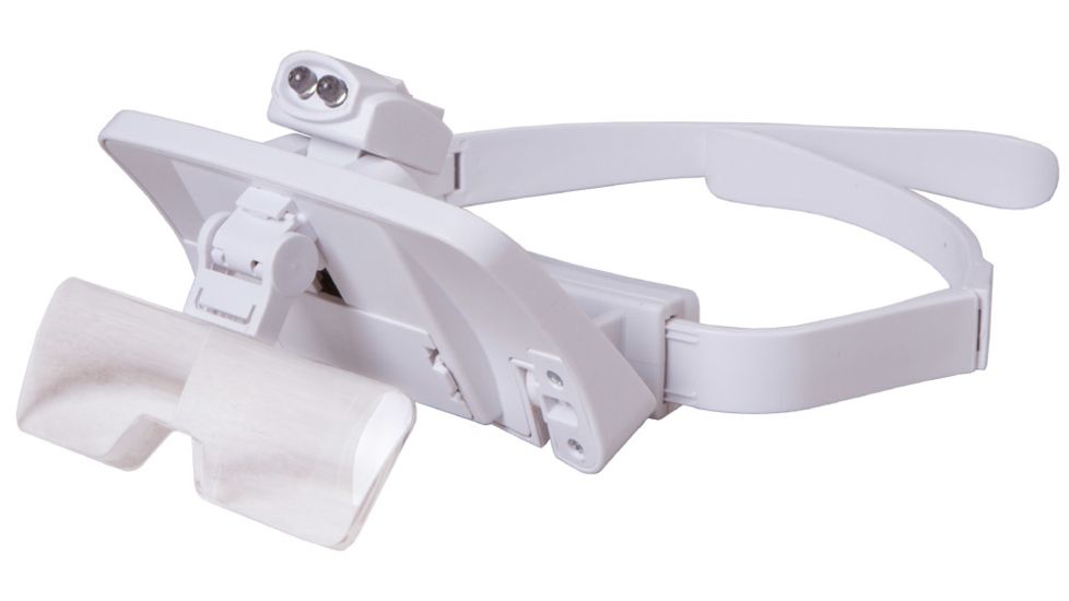 Levenhuk Zeno Vizor G7 1/1.5/2/2.5/3.5x Magnifying Glasses, White, Small, NSN N 72610