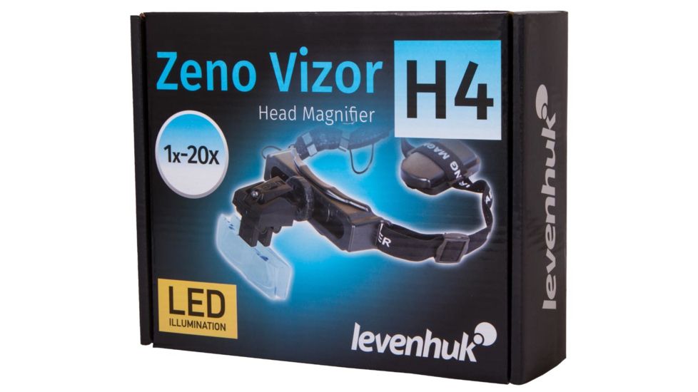 Levenhuk Zeno Vizor H4 Head Magnifier, Black, Medium 70433