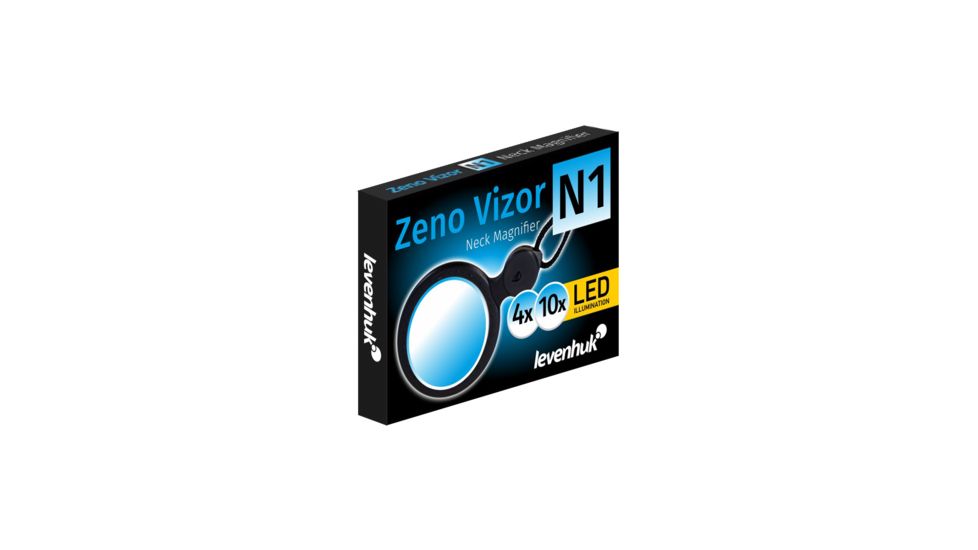 Levenhuk Zeno Vizor N1 Neck Magnifier, LED Illumination, Black, Medium 69674