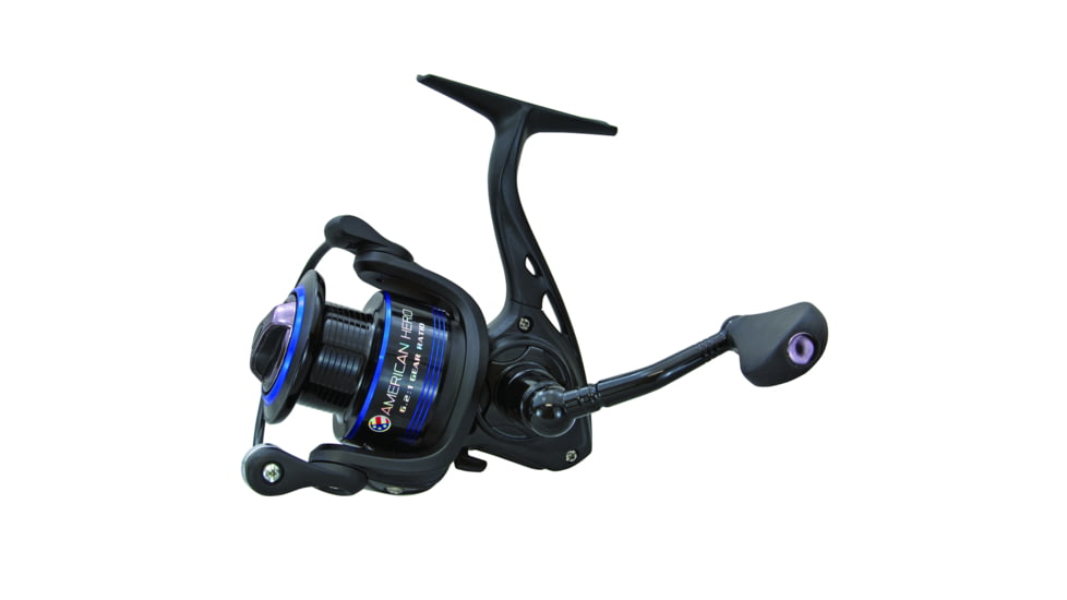 Lew's American Hero Spinning Reel, 100, 6.2:1, 4+1, Ambidextrous, AH100