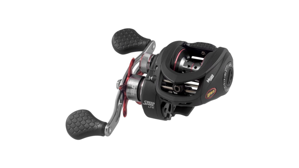 Lew's MACH 1 Spinning Rod, 7ft, 2-PC IM7 Graphite Rod w/ Medium  and Fast, Winn Dri-Tac Split-Grip, Graphite Skeletal Reel Seat, White/Black/Green, M170MS-2