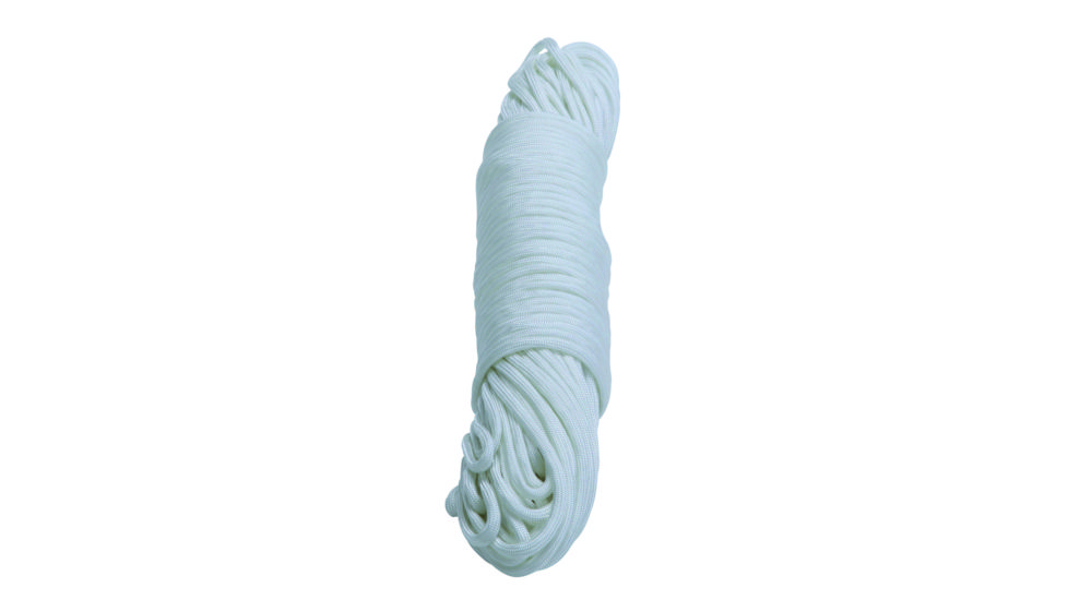 Lewis N Clark #550 Paracord, 50 ft, White 93620W