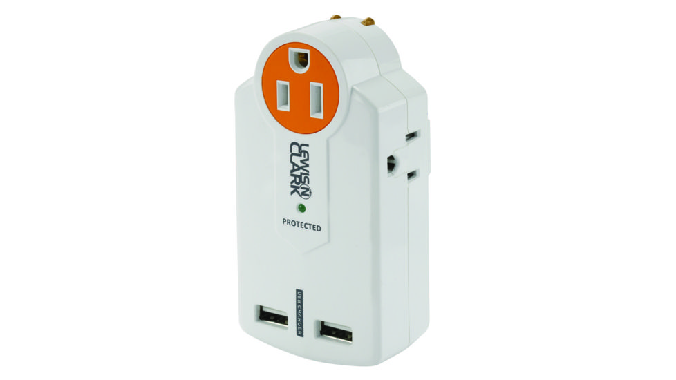 Lewis N Clark Ac Outlet Charger W/ Usb E160