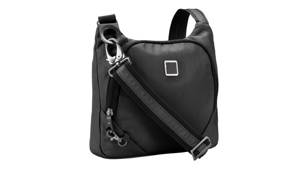 Lewis N Clark Anti-Theft Crossbody Bag, Onyx, 5003NYX