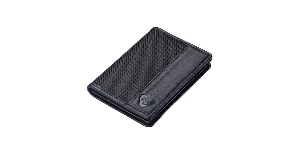 Lewis N Clark Ballistic RFID Card Wallet,Black 942BLK