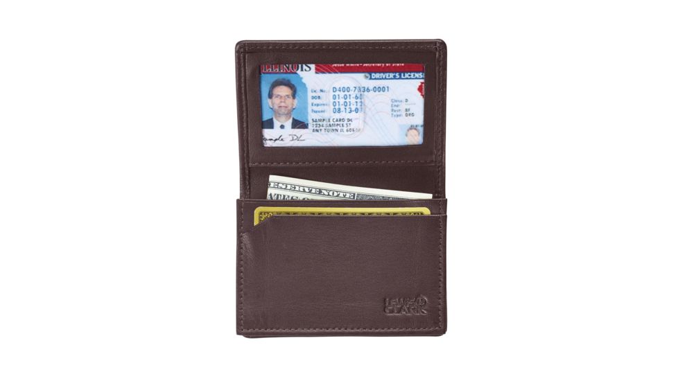 Lewis N Clark Ballistic RFID Card Wallet,Chocolate 942CHC