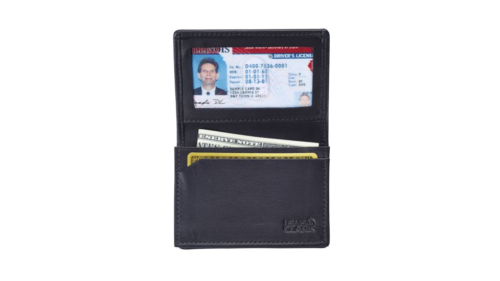 Lewis N Clark Ballistic RFID Card Wallet,Smoke 942SMK
