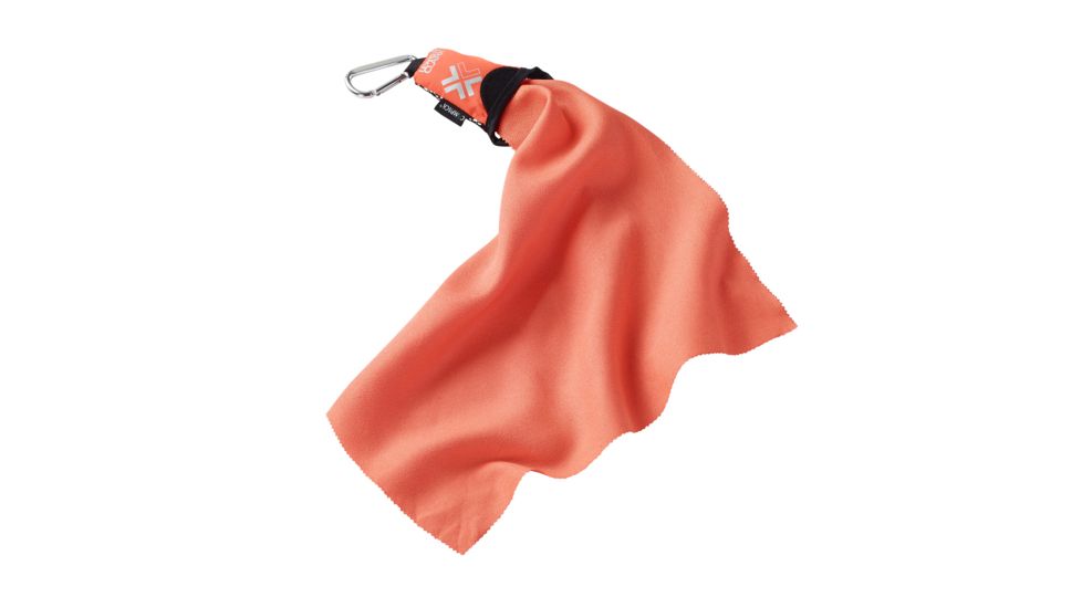 Lewis N Clark CamPack Outdoor Microfiber Towel,12x12in,Orange,Small 9303