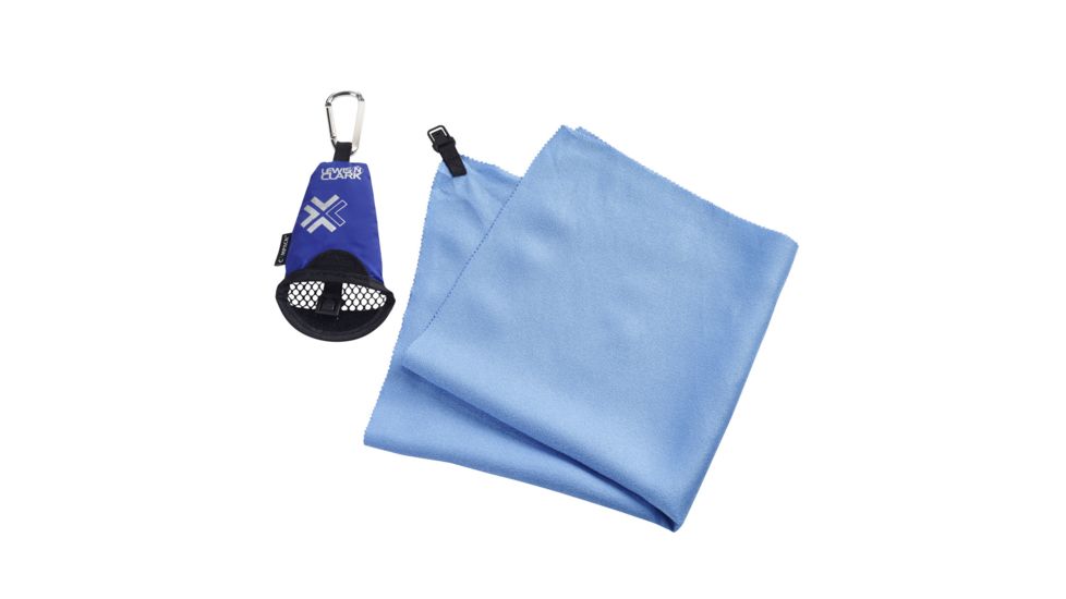 Lewis N Clark CamPack Outdoor Microfiber Towel,16x16in,Blue,Medium 9304