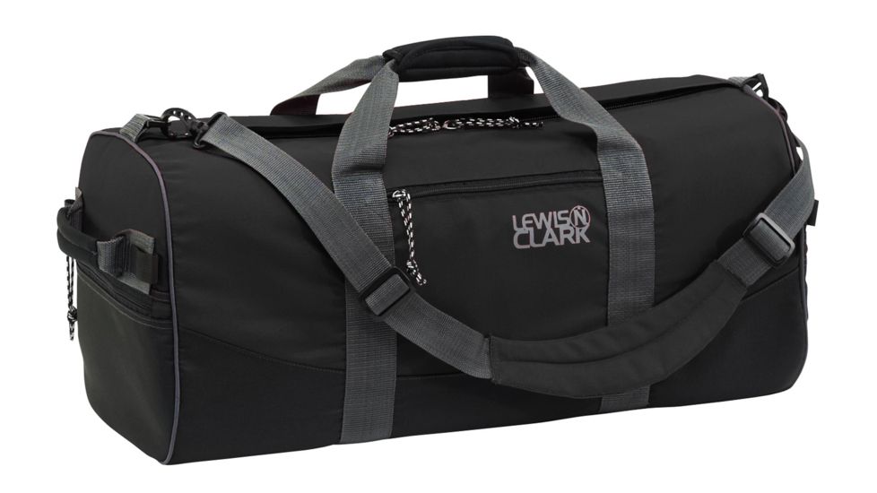 Lewis N Clark Duffel Bag, 12in x 24in, Black 93200BLK