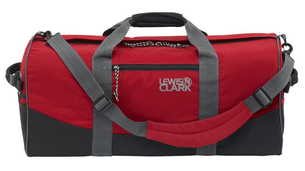 Lewis N Clark Duffel Bag, 12in x 24in, Red 93200RED