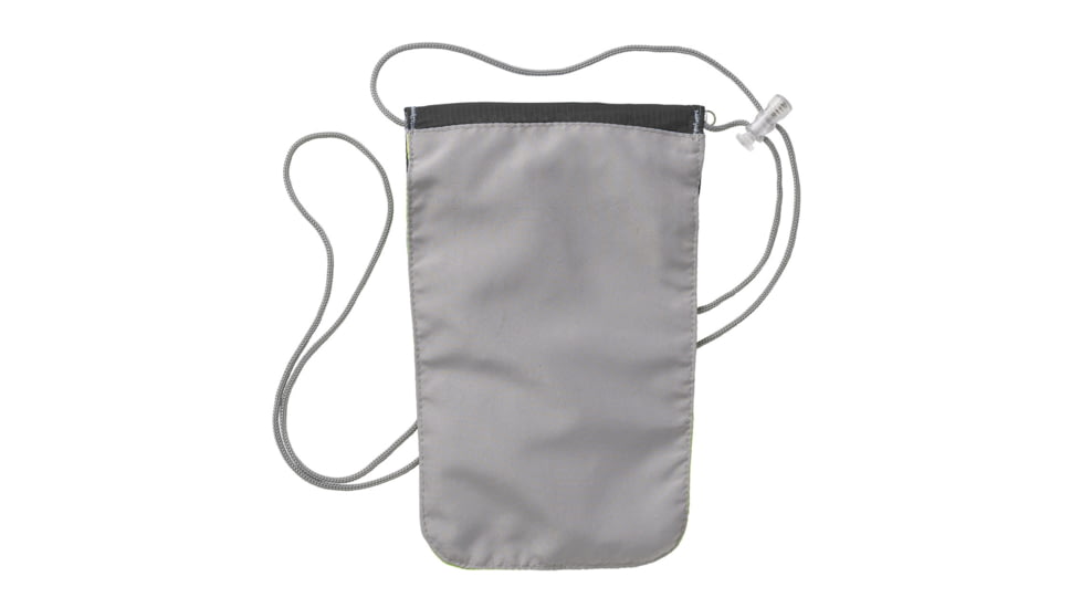 Lewis N Clark ElectroLight Overseas Trip Neck Stash,8x5in,Charcoal/Bright Blue 1118CHR