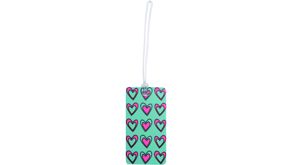 Lewis N Clark Fashion Luggage Tag, Hearts 7485