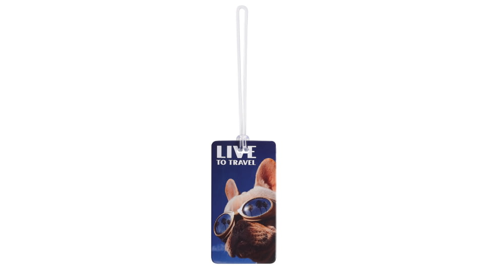Lewis N Clark Fashion Luggage Tag, Live to Travel 7415