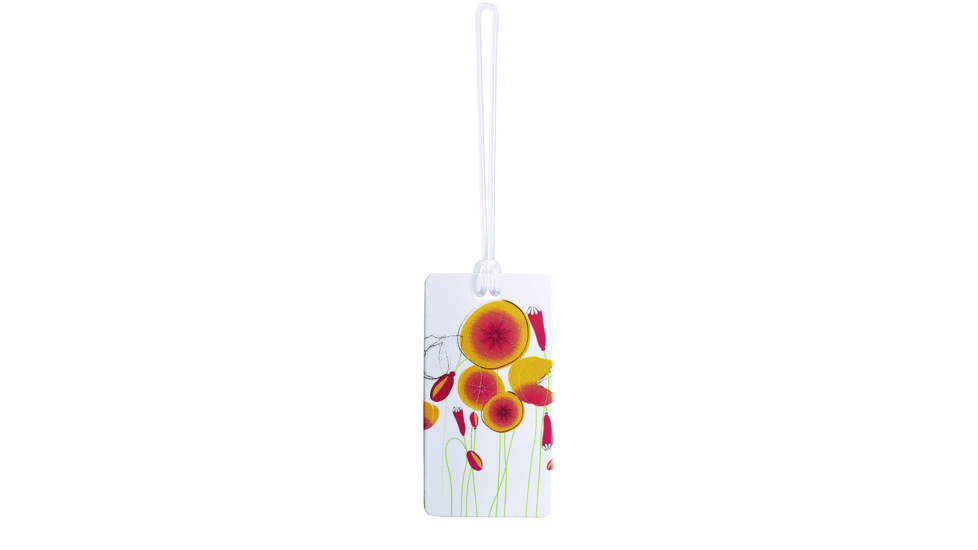 Lewis N Clark Fashion Luggage Tag, Yellow Flower 7469