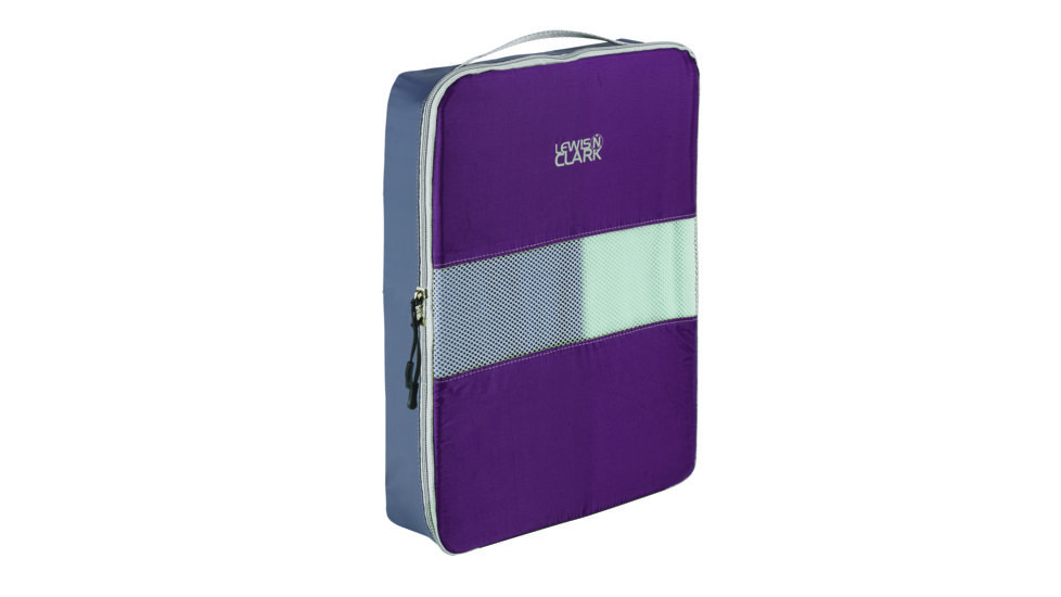 Lewis N Clark FeatherLight Packing Cube, Large, Plum 1838PLM