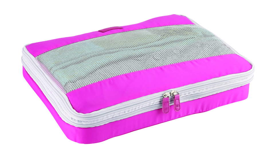 Lewis N Clark FeatherLight Packing Cube Set, 2-Pack, Pink 70390