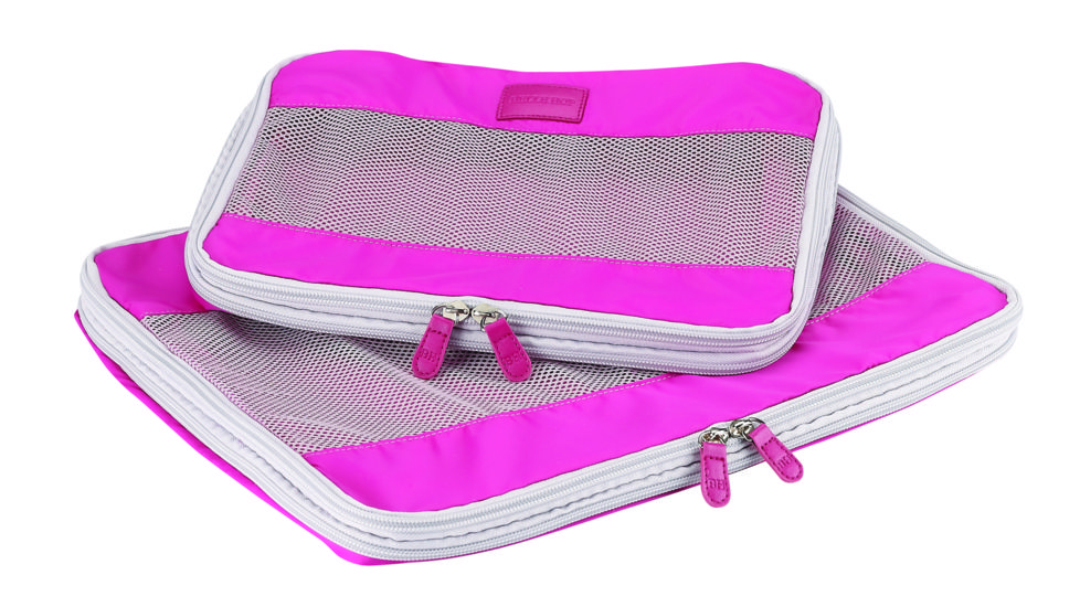 Lewis N Clark FeatherLight Packing Cube Set, 2-Pack, Pink 70390