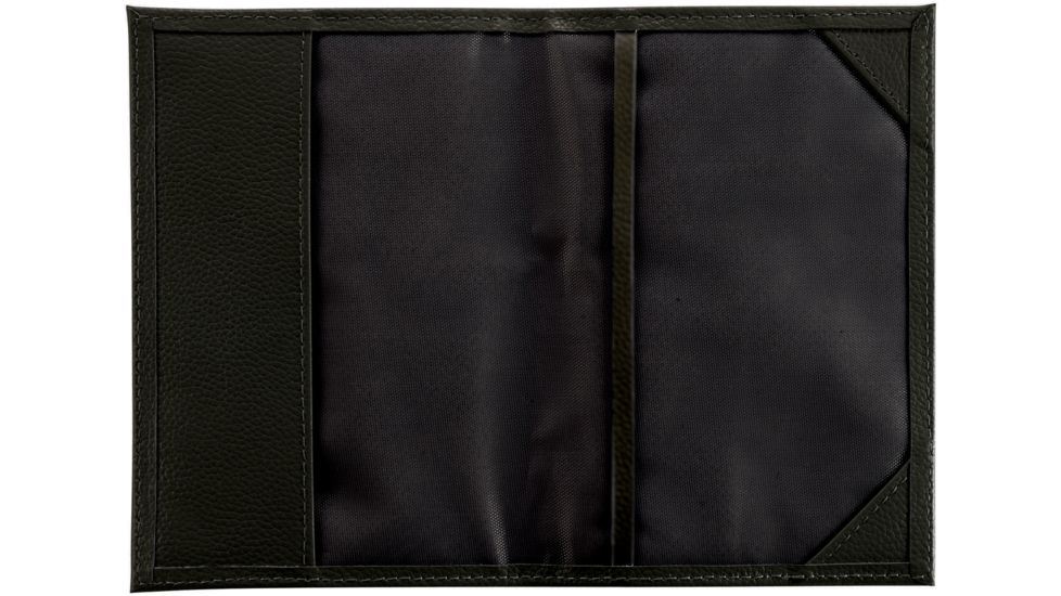 Lewis N Clark Fine Leather RFID-Blocking Passport Case, Black, 7055BLK
