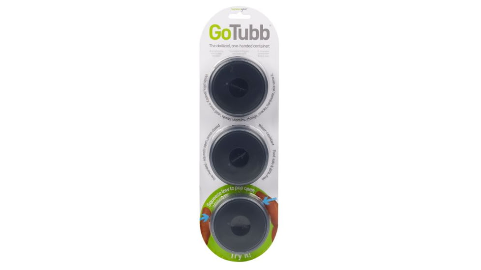 Lewis N Clark GoTubb, 3-Pack, Medium (2oz), Black HG0225