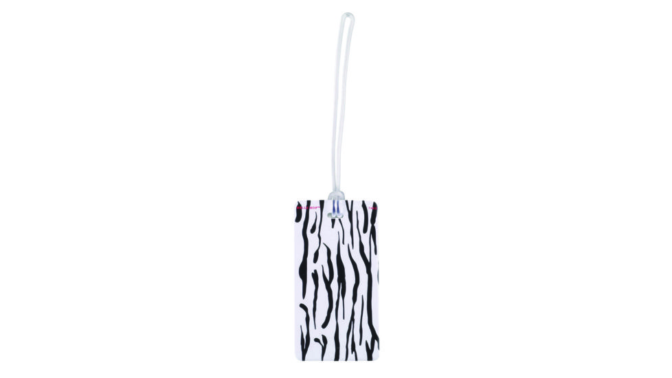 Lewis N Clark Plastic Luggage Tag, Zebra 7462