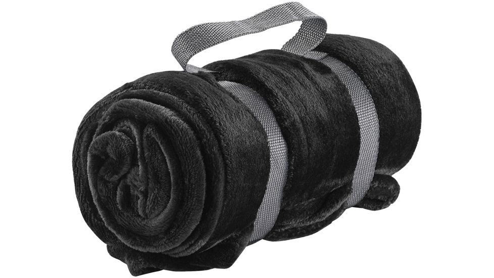 Lewis N Clark Plush Blanket - Black 487BLK