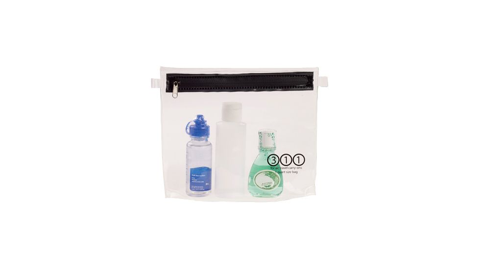 Lewis N Clark Quart-Size Carry-On Toiletry Pouch, Clear 311
