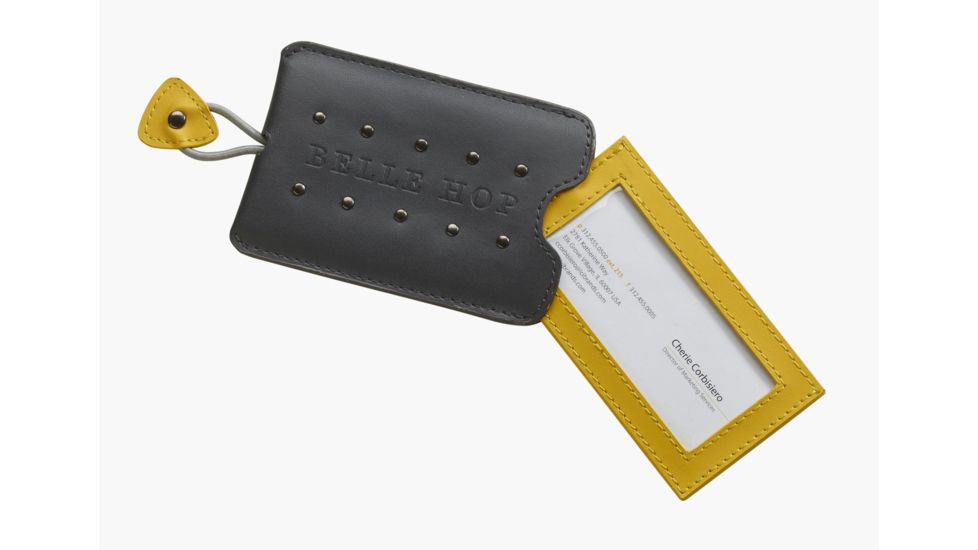 Lewis N Clark Studded Luggage Tag, Charcoal 7491CHR