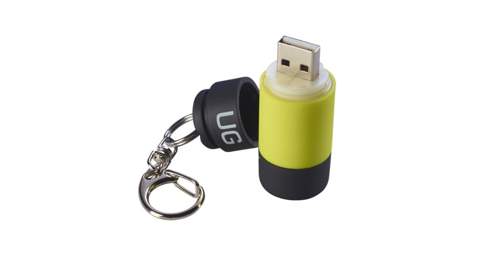 Lewis N Clark UrbanGear Keychain Rechargeable USB MiniLight,10 Lumens UT115YEL