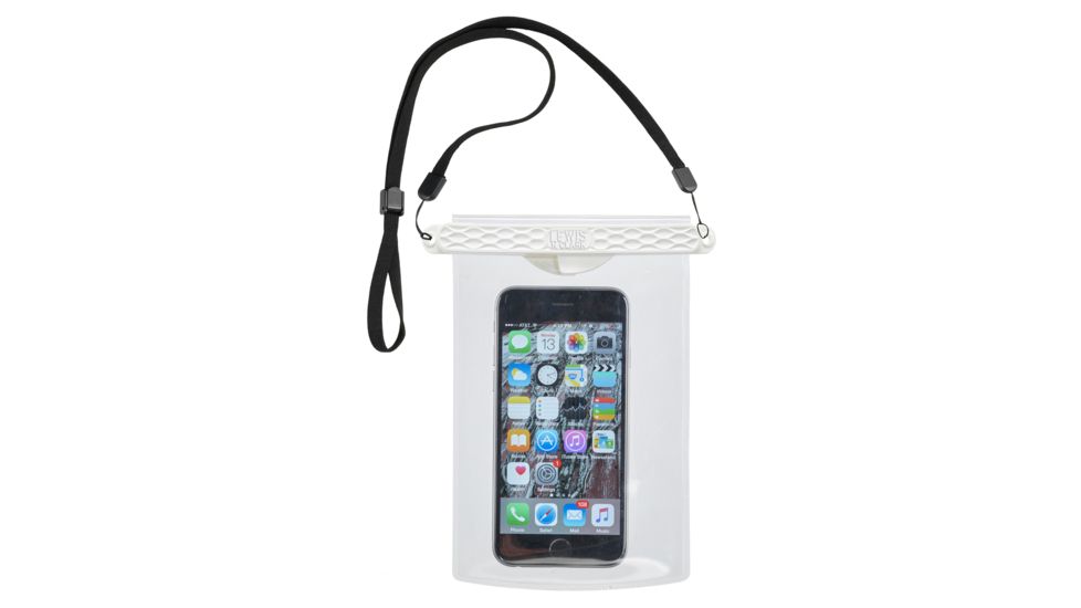 Lewis N. Clark WaterSeals Waterproof Magnetic Phone Pouch, White, 1384WHI