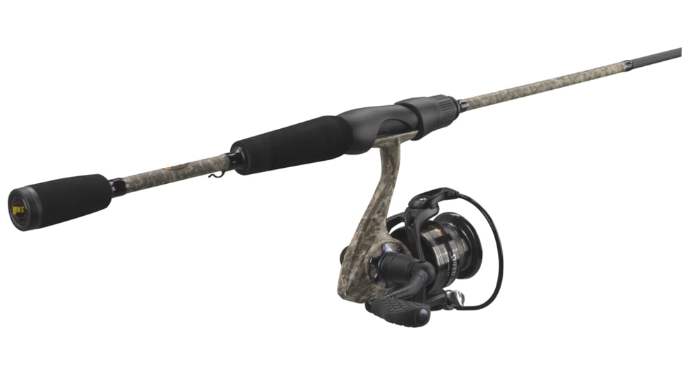 Lew’s American Hero Camo Spinning Reel and Rod Combo, 7ft 2-PC Medium  Fast IM7 Graphite Rod, SZ 400 Reel, Interchangeable Retrieve, Camo/Black, AHC4070MSG2-2