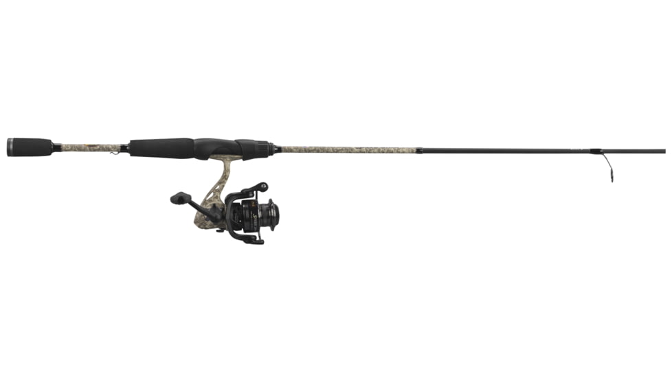 Lew’s American Hero Camo Spinning Reel and Rod Combo, 7ft 2-PC Medium  Fast IM7 Graphite Rod, SZ 400 Reel, Interchangeable Retrieve, Camo/Black, AHC4070MSG2-2