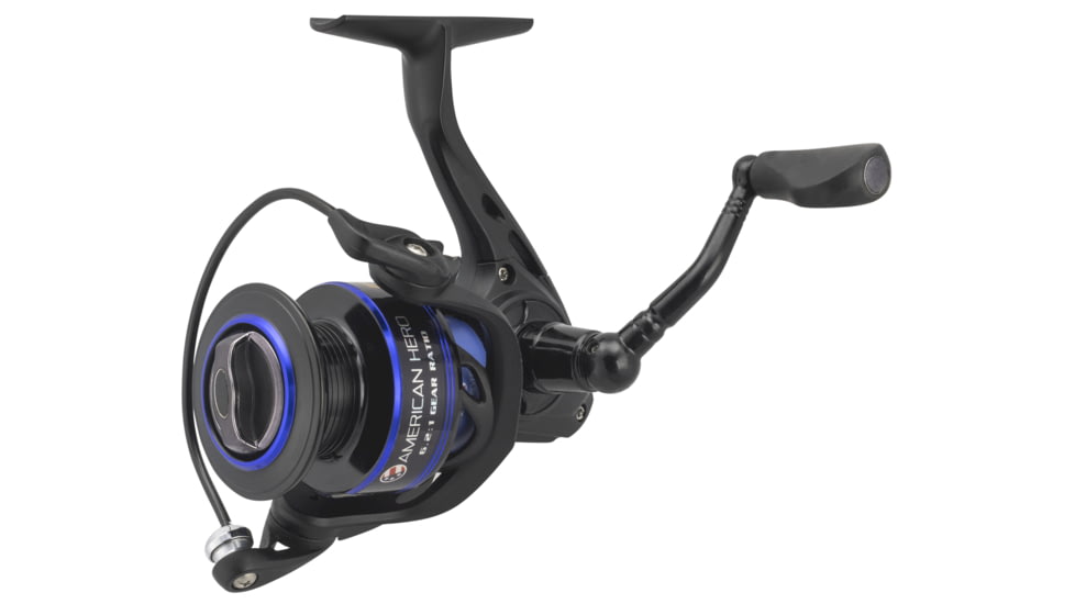 Lew's American Hero Spinning Reel, 400, 6.2:1, 4+1, Ambidextrous, Clam, AH400C