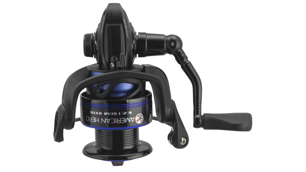 Lew's American Hero Spinning Reel, 400, 6.2:1, 4+1, Ambidextrous, Clam, AH400C